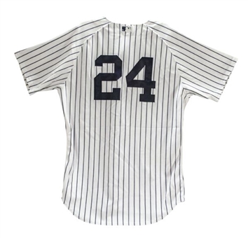 Robinson Cano 2013 Game Worn White New York Yankees Spring Training Home Jersey(MLB and Steiner Auth)